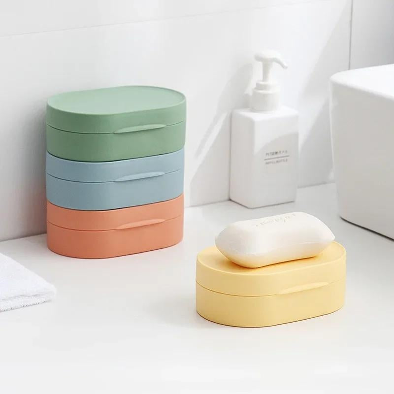 boite savon - Rose - Vert - Jaune - Bleu