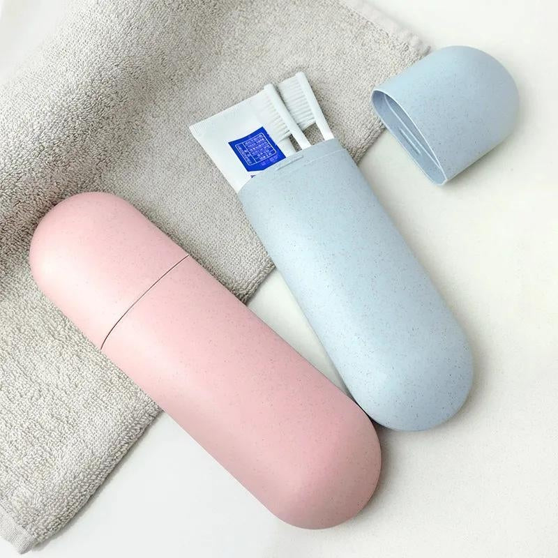 boite brosse a dent - Beige - Vert - Bleu - Rose