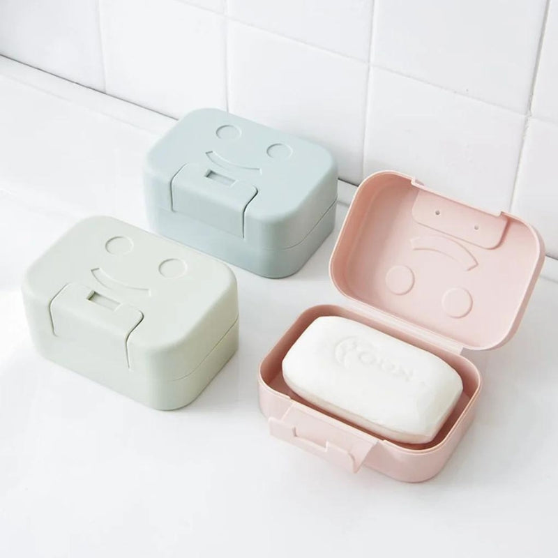 boite de savon pour voyage - Bleu - Vert - Rose - Violet