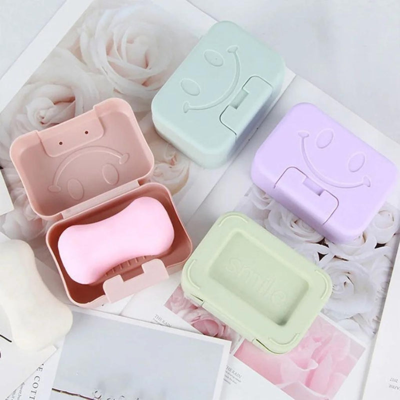boite à savon pour voyage - Bleu - Vert - Rose - Violet