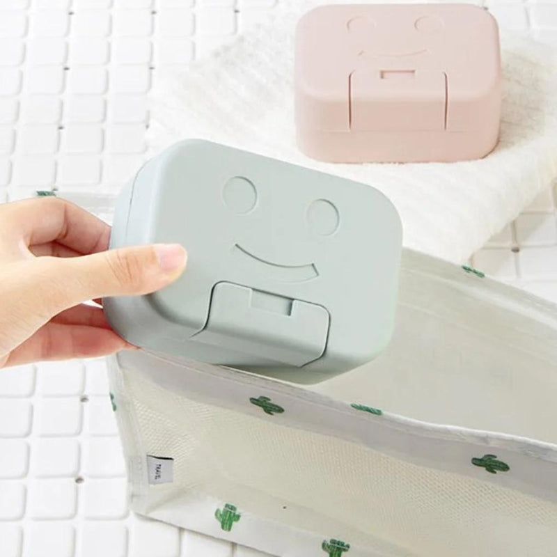 boite savon solide voyage - Bleu - Vert - Rose - Violet