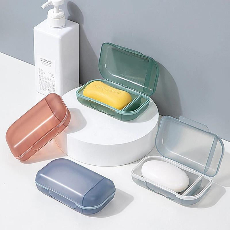 boite savon - Gris - Bleu - Rose - Vert