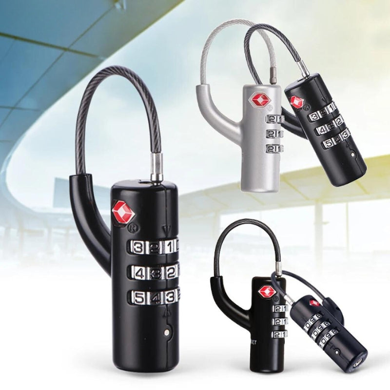 valise cabine cadenas tsa - Gris - Noir