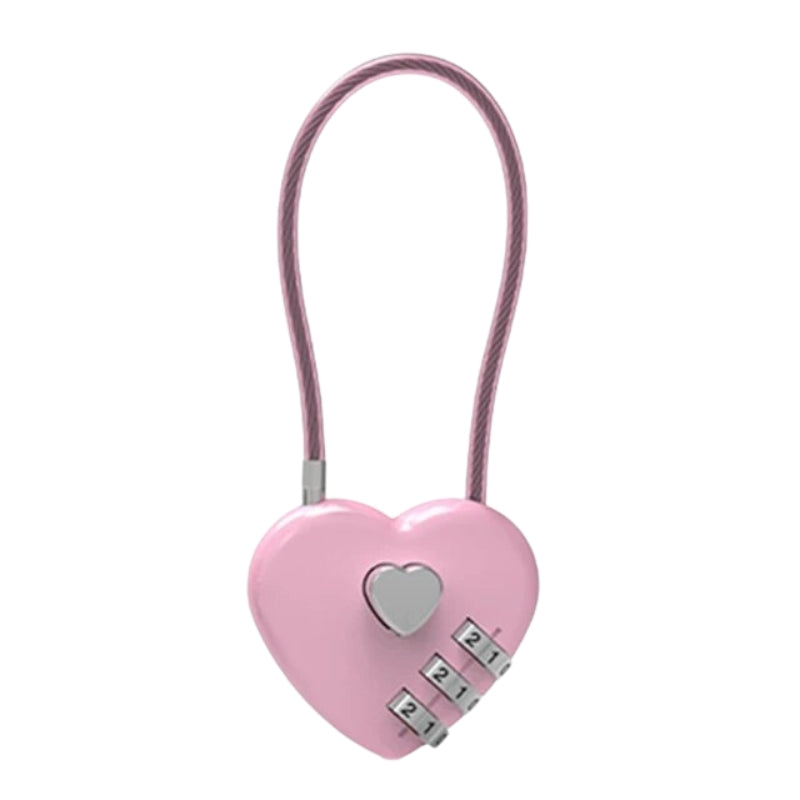 cadenas à chiffres pour valise - Rose 