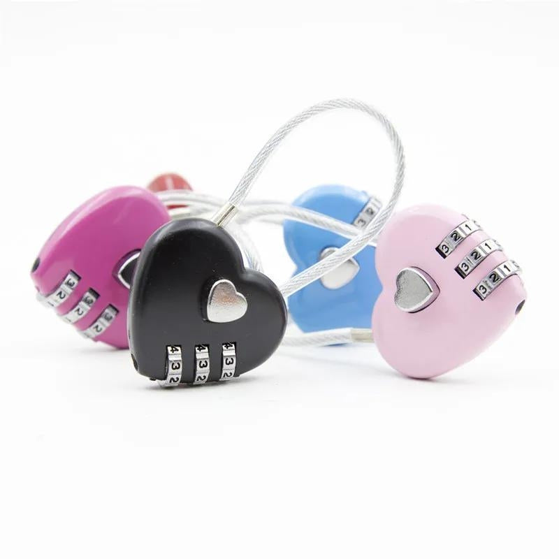 cadenas pour valise de voyage - Rose - Gris - Or - Rouge - Noir - Bleu