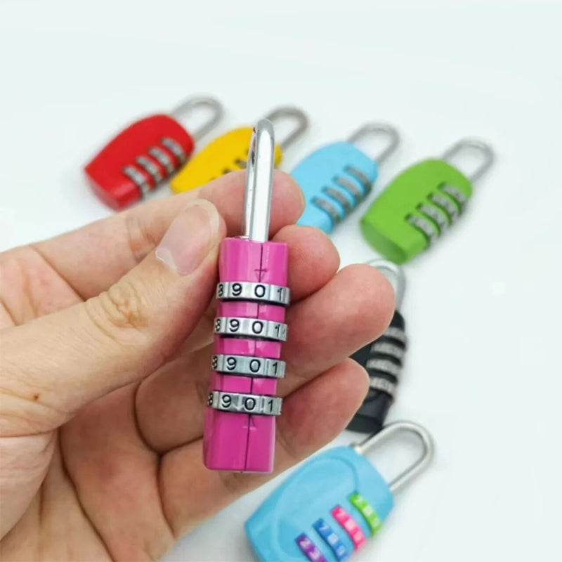 cadenas à code valise - Rose - Bleu - Gris - Noir - Rouge - Vert