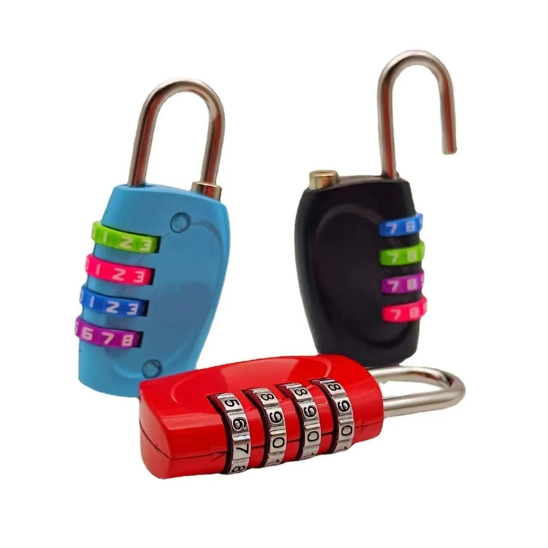 cadenas valise code - Rose - Bleu - Gris - Noir - Rouge - Vert