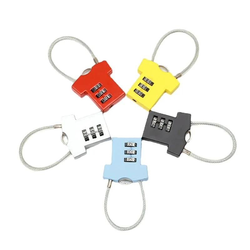 cadenas de valise à code - Jaune - Bleu - Gris - Rouge - Noir