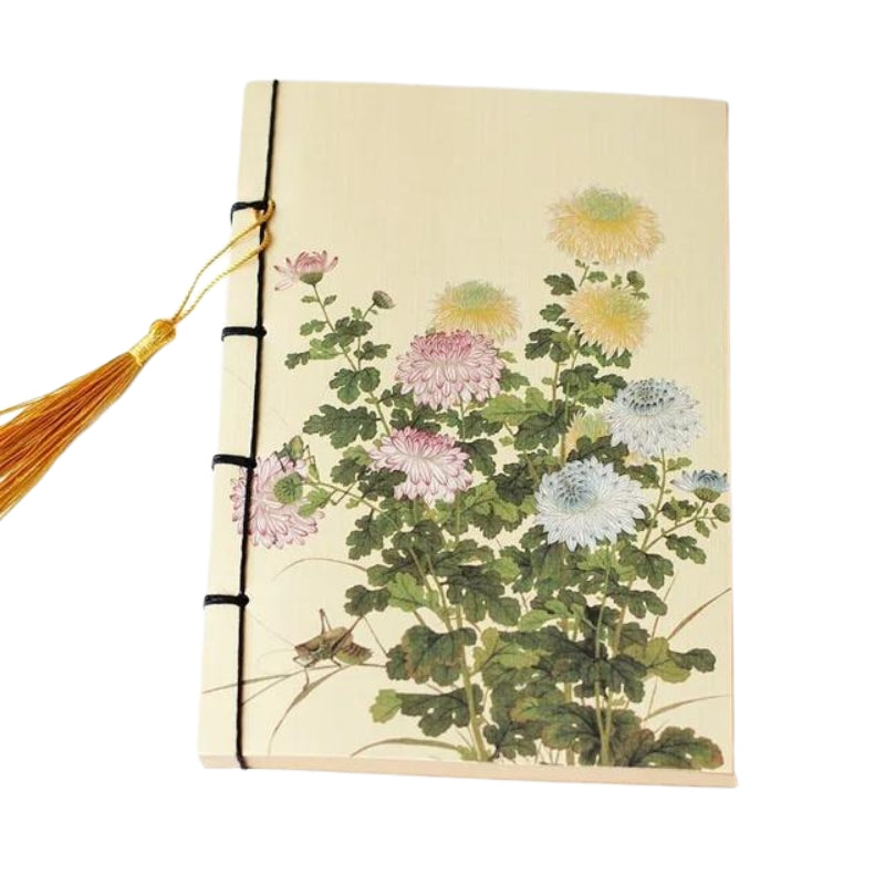 japanese binding notebook - Floral Pattern - Model 3