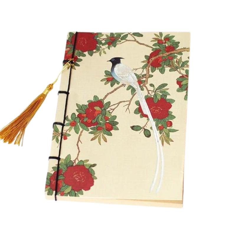 japanese men's notebook - Bird Pattern - Model 3
