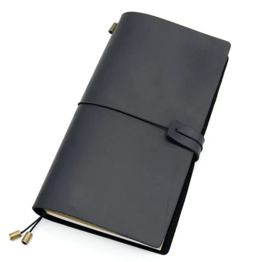 vintage note notebook - Black