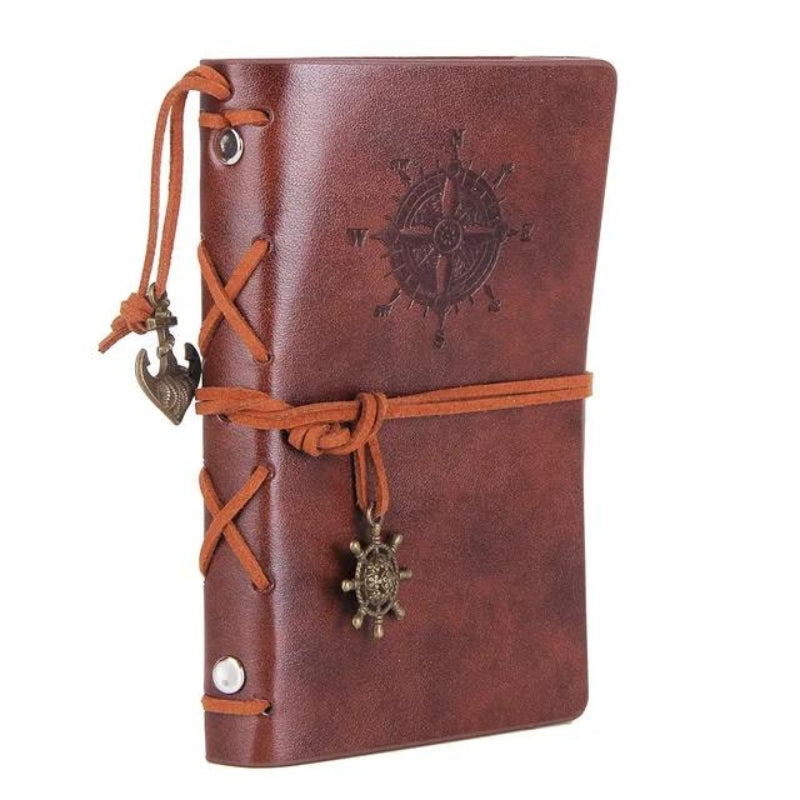 carnet cuir - Marron Clair