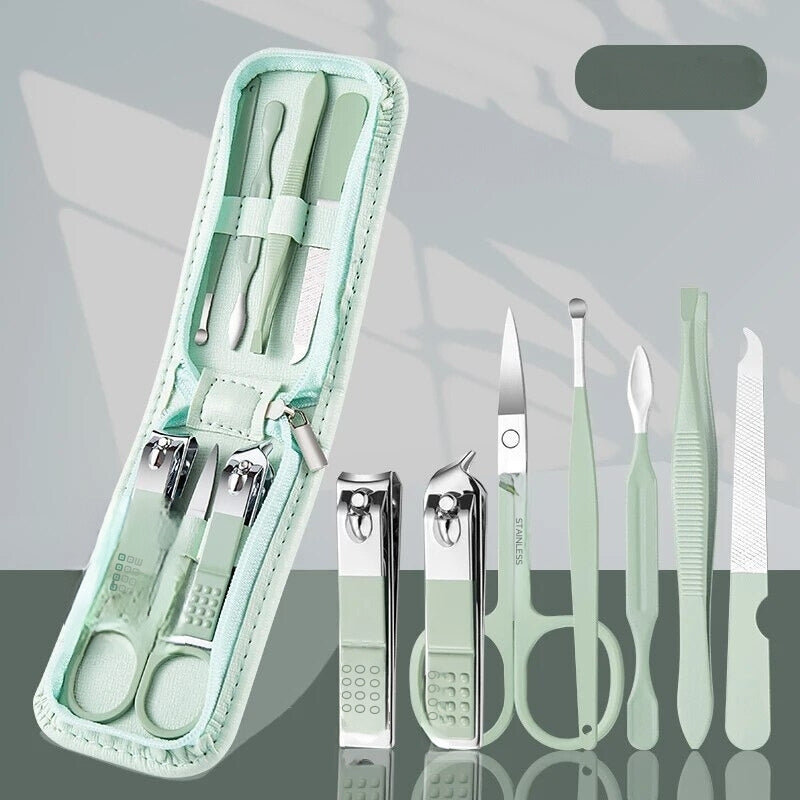 coupe ongle avion - Vert 7 Pièces