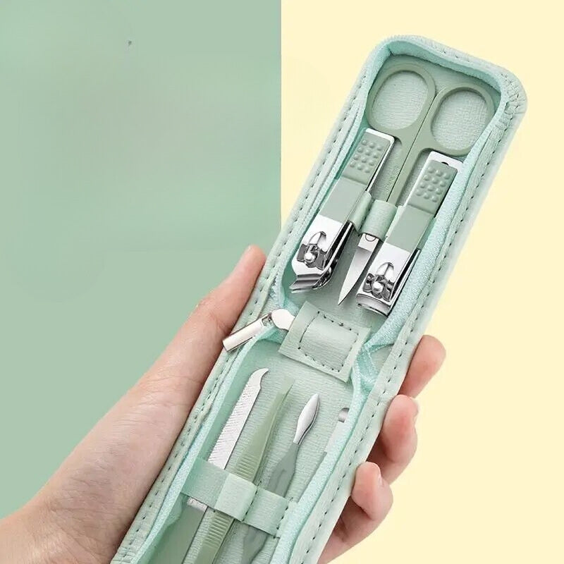 coupe ongle bagage cabine avion - Vert 7 Pièces