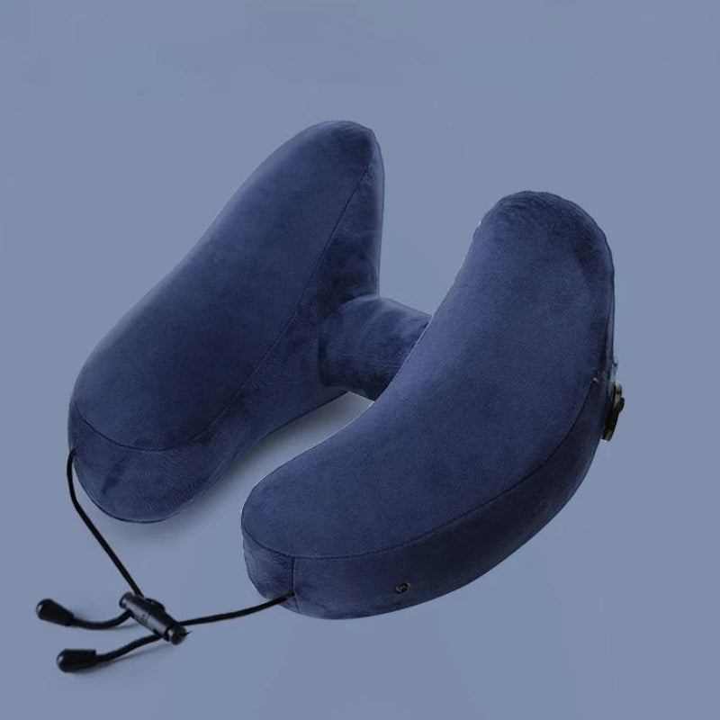 coussin nuque voyage avion - Bleu