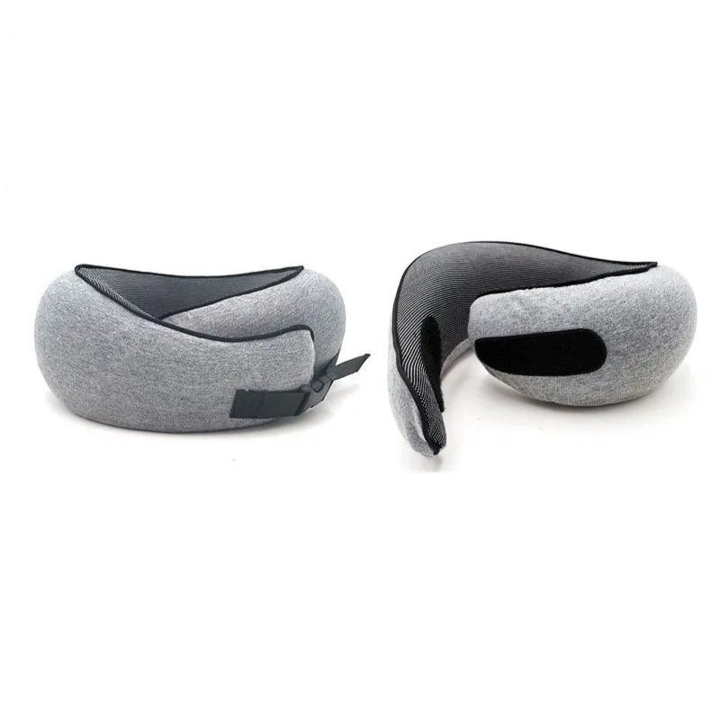oreiller de voyage a memoire de forme - Noir Fermeture Velcro - Noir Fermeture à Boucle - Gris Fermeture Velcro - Gris Fermeture à Boucle