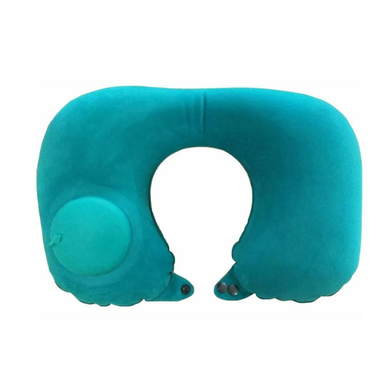 coussin de voyage nuque gonflable - Bleu 