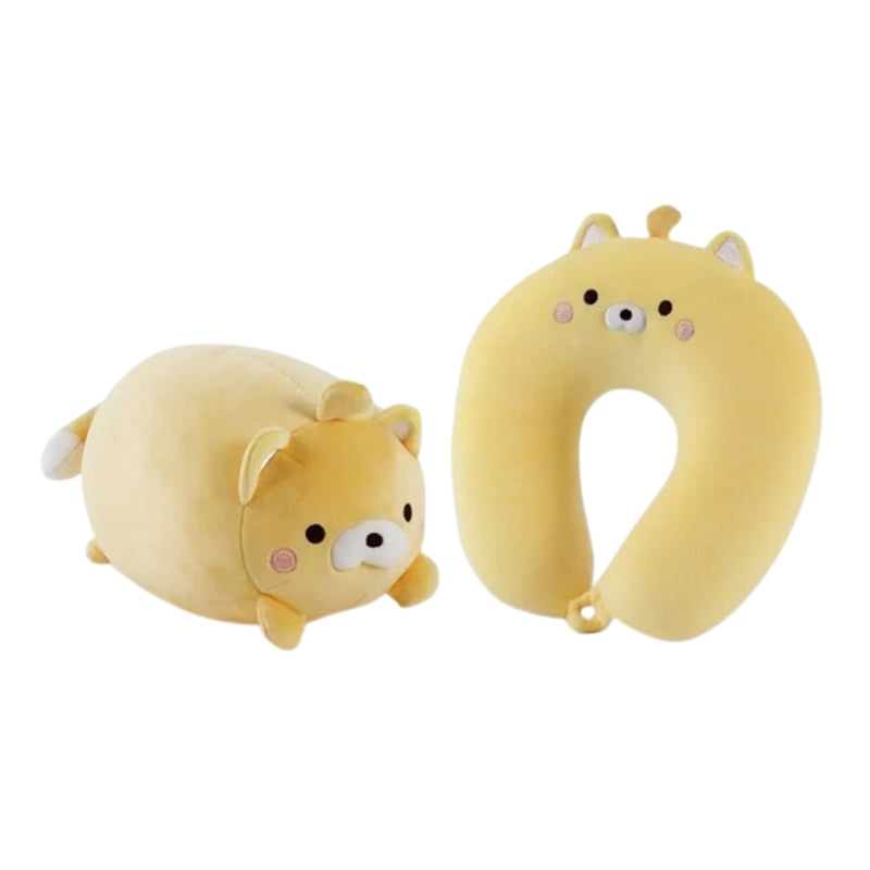 coussin de voyage - Chat Jaune