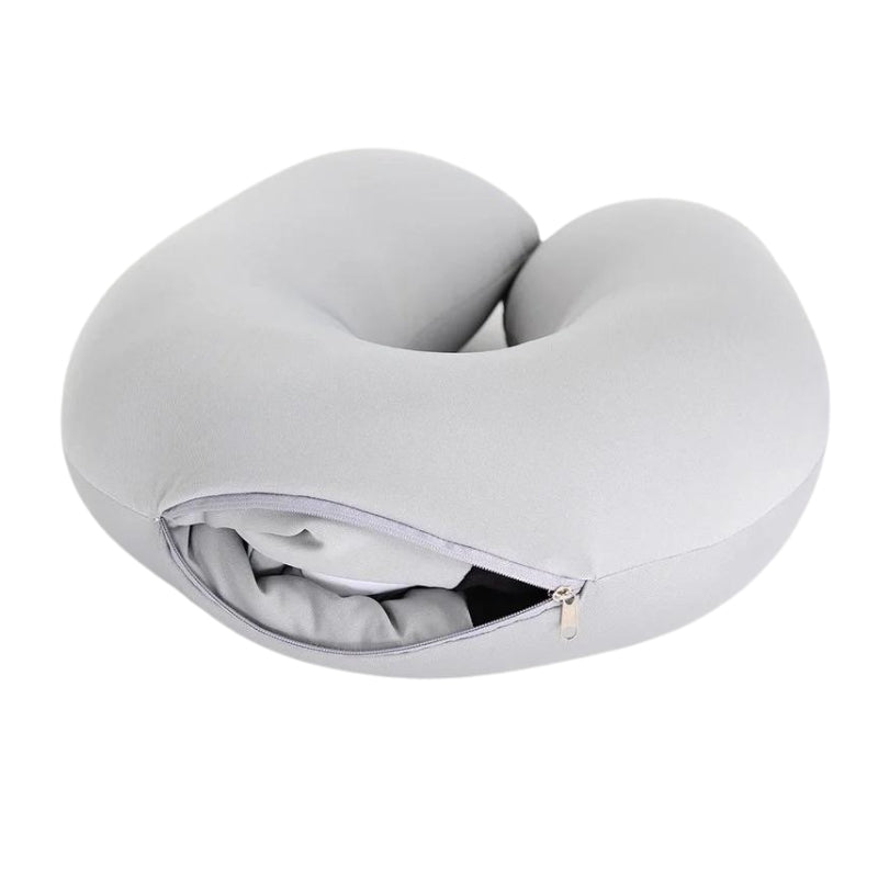 coussin voyage pliable enfant - Pingouin Gris - Pingouin Noir - Dauphin Bleu - Chat Gris - Chat Jaune
