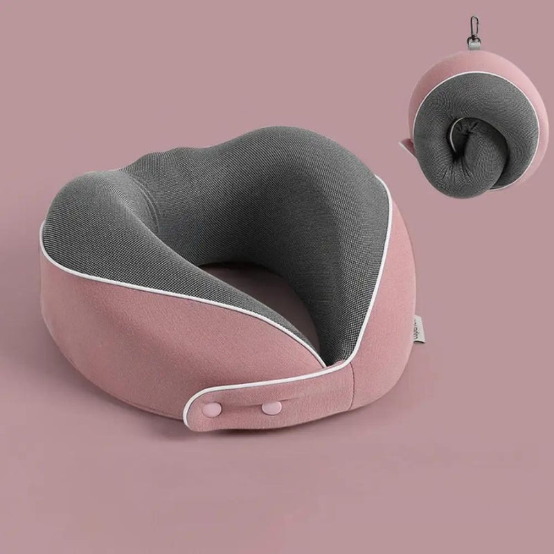 coussin pour voyage avion - Bleu - Gris - Rose