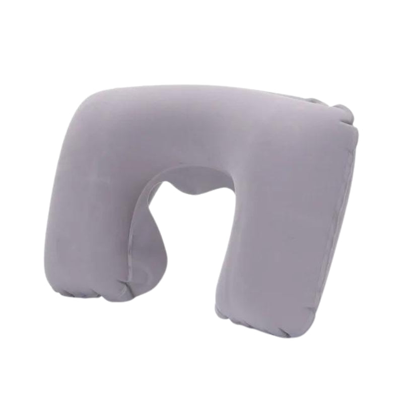 coussin gonflable de voyage pour homme - Gris