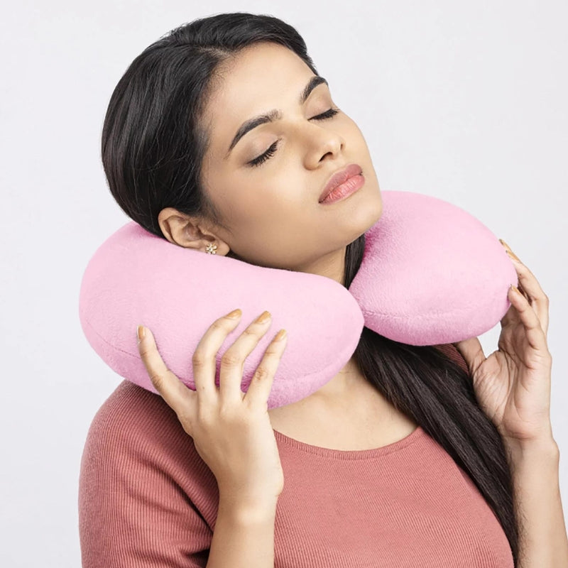coussin voyage gonflable - Rose - Gris et Noir - Bleu et Orange - Orange - Fushia - Marron - Bleu et Rose - Gris - Rouge - Bleu - Bleu Ciel - Bleu Marine