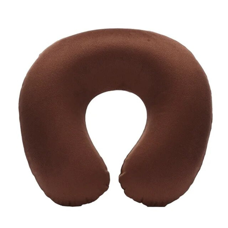 coussin gonflable voyage homme - Marron