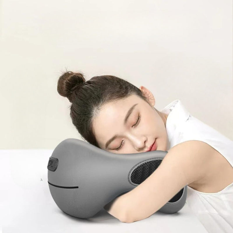 coussin pour voyage avion - Gris - Rose