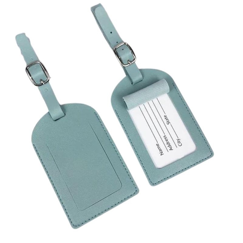 etiquette bagage enfant - Bleu ciel 2 Pièces