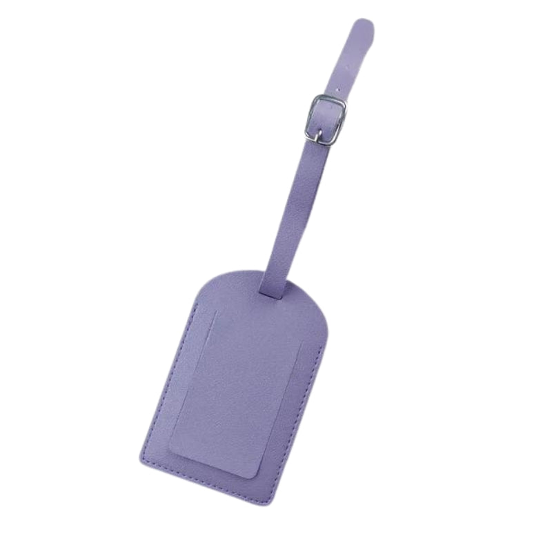 étiquette bagage cuir personnalisable - Lavande 1 Pièce