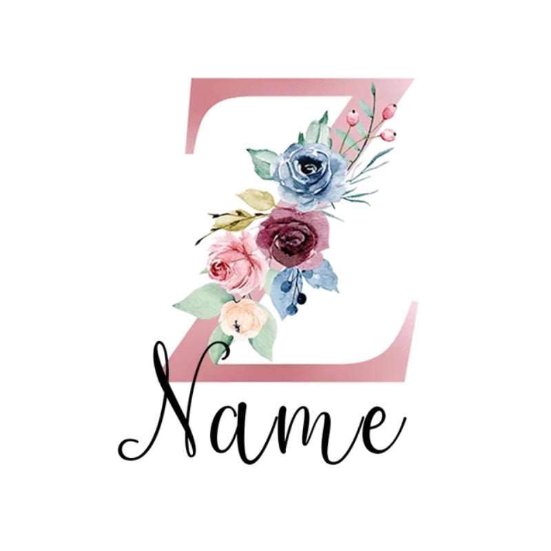 etiquette bagage enfant - Lettre Z avec Nom Personnalisé