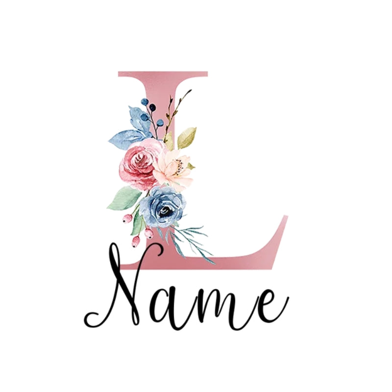 etiquette voyage personnalisée - Lettre L avec Nom Personnalisé