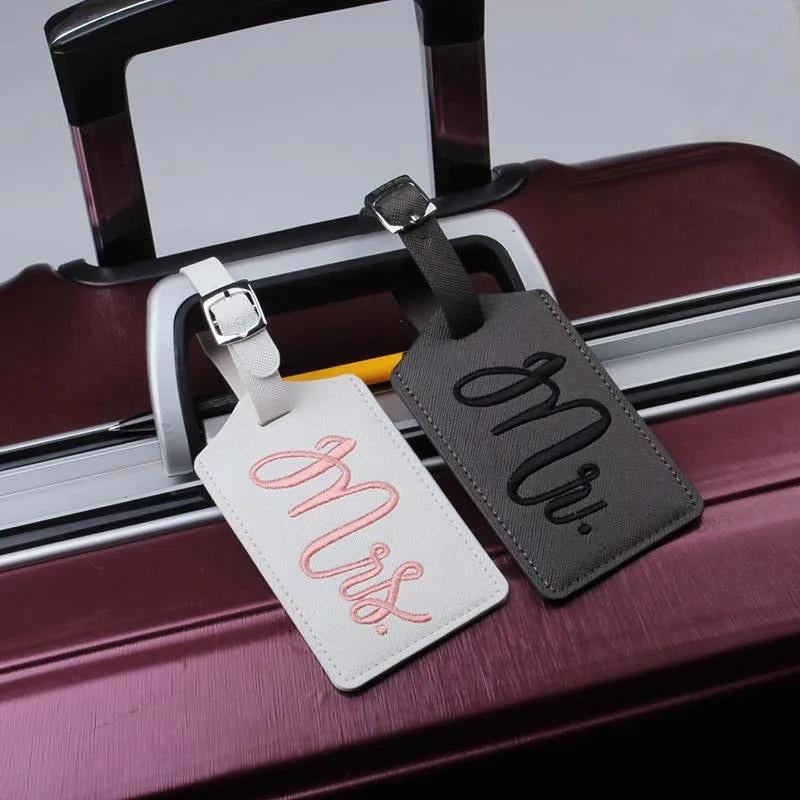 étiquette pour valise - Blanc - Noir