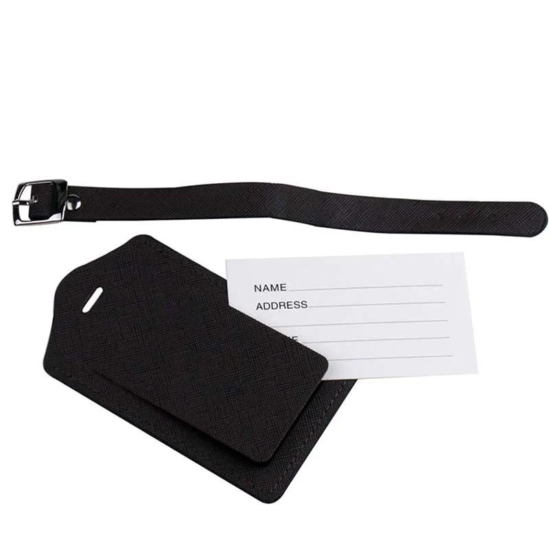 etiquette pour valise de voyage - Blanc - Noir