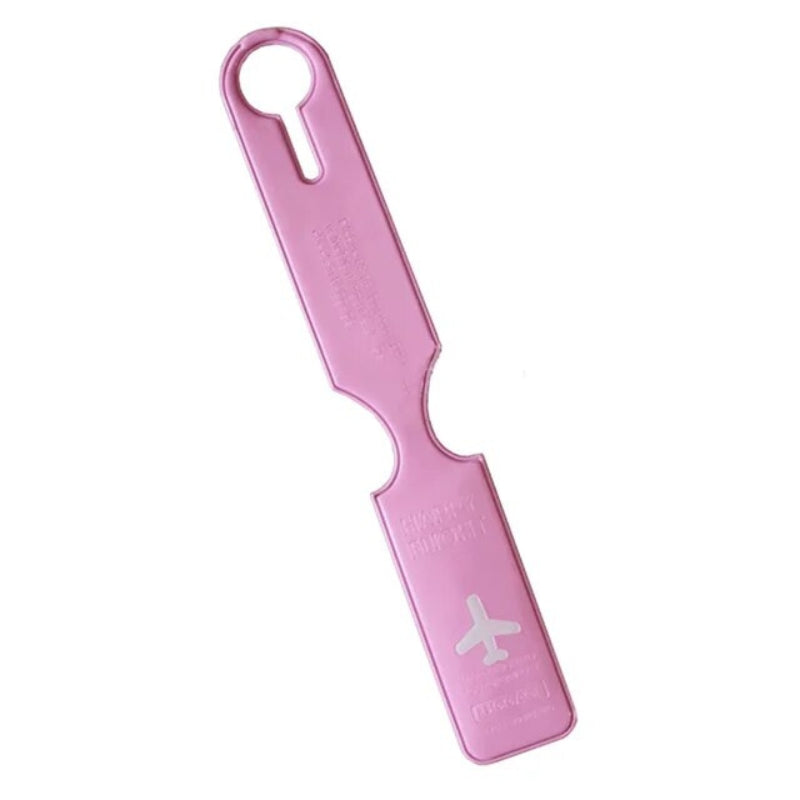 étiquette pour valise - Rose