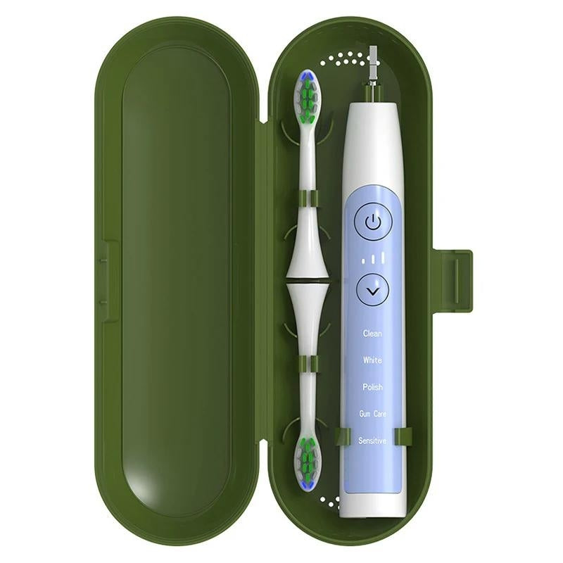 etui brosse a dent de voyage - Rose Clair - Rose - Bleu - Bleu Ciel - Rouge - Blanc - Vert - Noir