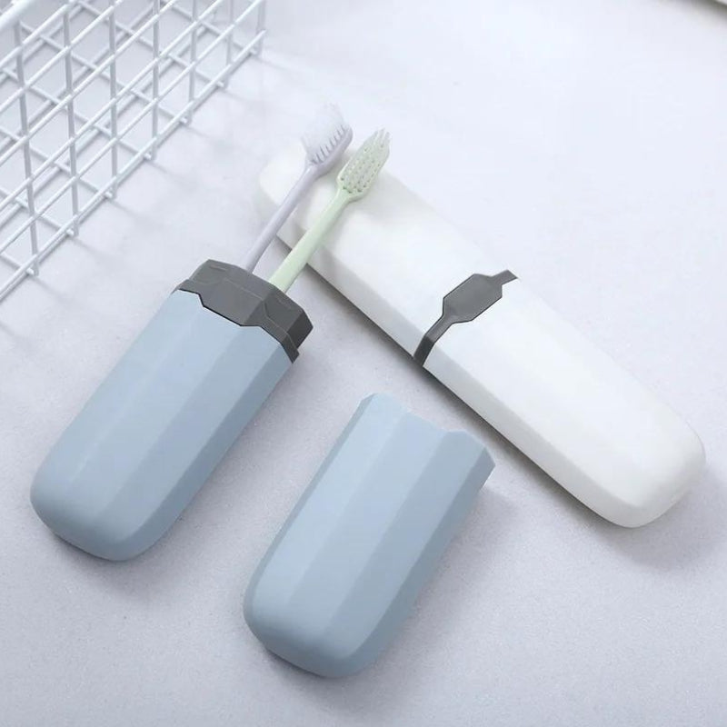boite pour brosse a dent et dentifrice - Transparent - Blanc - Bleu - Noir