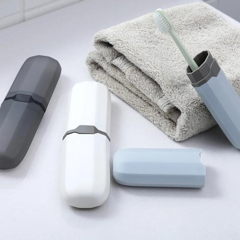 boite pour brosse à dents - Transparent - Blanc - Bleu - Noir