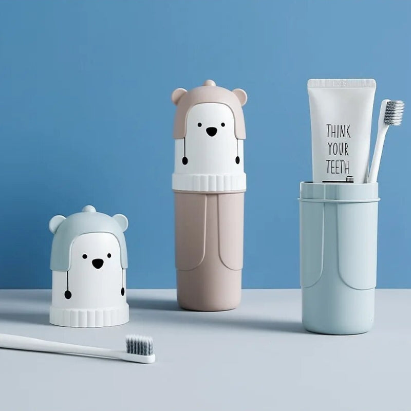 etui a brosse a dent enfant - Bleu - Rose