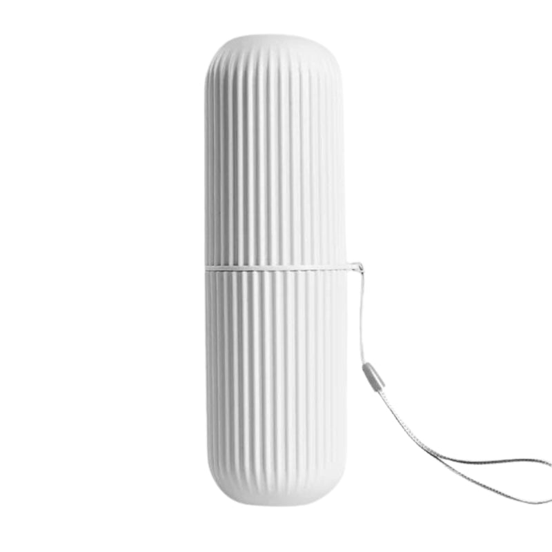 étui brosse à dent et dentifrice - Blanc