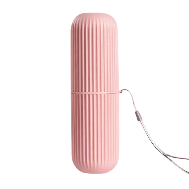 etui de voyage brosse a dent - Rose