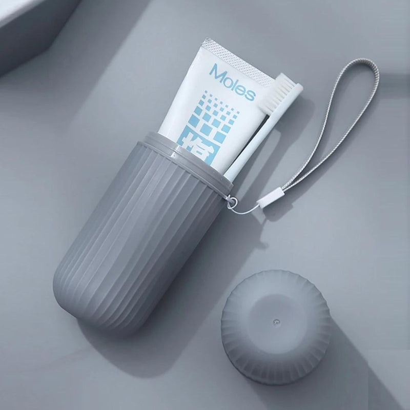 étui de voyage pour brosse à dents - Gris - Vert - Blanc - Rose