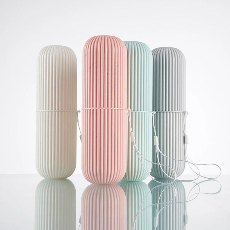 etui brosse a dent et dentifrice - Gris - Vert - Blanc - Rose