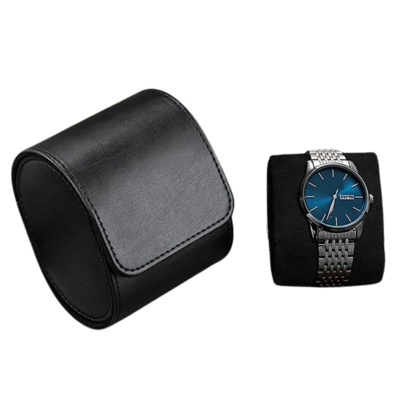 etui montre voyage - Noir