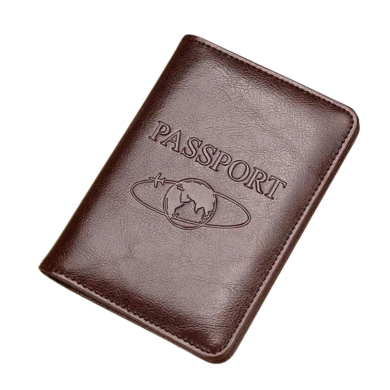 passport holder man - Brown