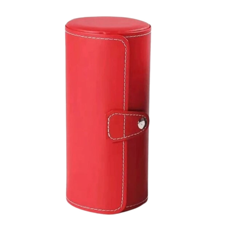 etui pour montres de voyage en cuir - Rouge