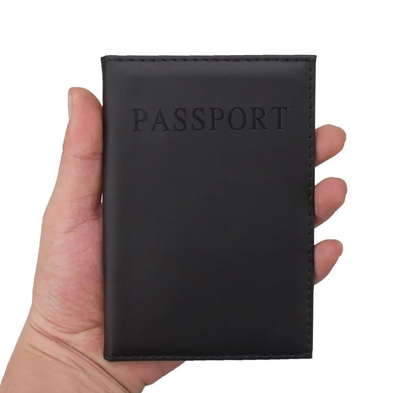 passport protection holder - Brown - Red - Purple - Light Green - Black - Sky Blue - Dark Green - Pink - Orange - Navy Blue