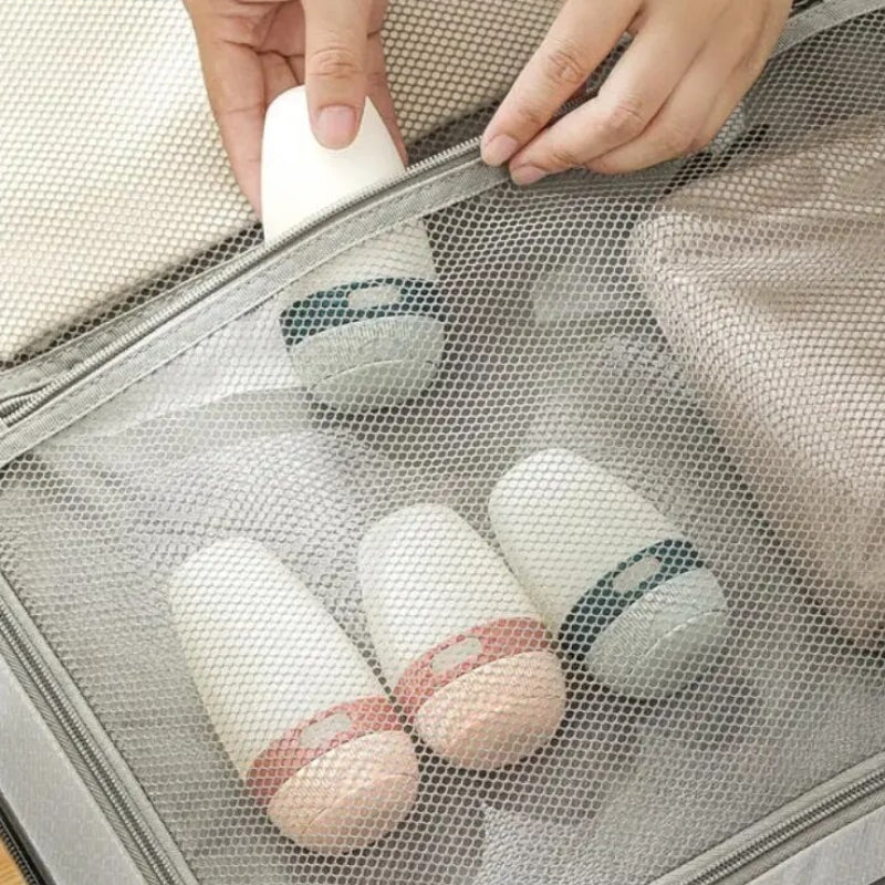 bouteille silicone voyage - Rose - Bleu