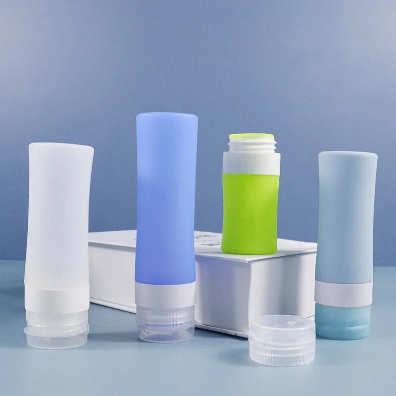 flacon voyage avion - Rose 1 - Rose 2 - Bleu - Bleu Ciel - Transparent - Violet - Gris - Vert