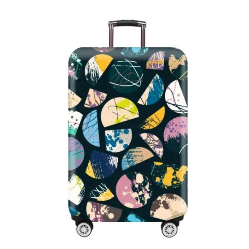 protection des bagage - Bleu Motif Demi-Cercle